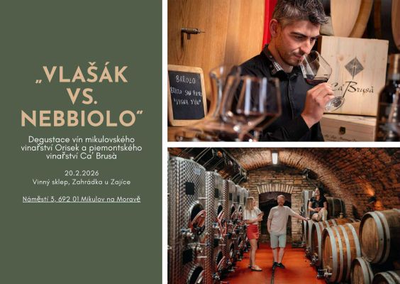 Vstupenka - Degustace Ryzlinku vlašského vs. Nebbiolo